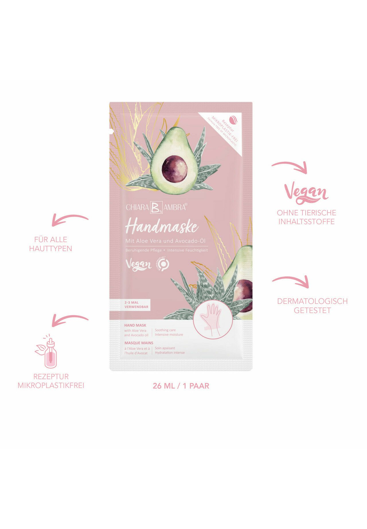 Handmasken Mit Avocado & Vaseline – 5 Paar Feuchtigkeitsspendende Handschuhe Für Weiche, Gepflegte Hände