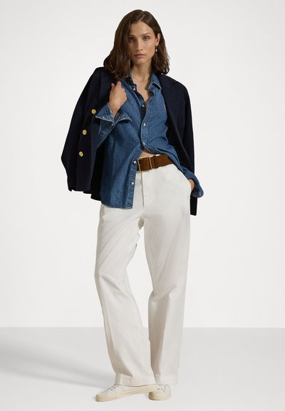 Polo Ralph Lauren COTTON CHINO STRAIGHT LEG TROUSER - Chino-püksid - deckwash white