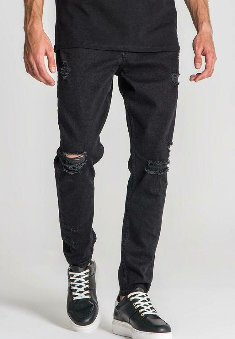Gianni Kavanagh RIPPED CARROT Jeans Slim Fit black/schwarz Zalando.de