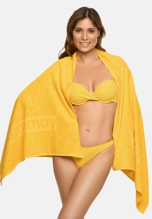 SUMMER GLAM - Beach towel - yellow plain
