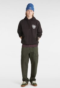 Vans SCRATCHED RECORDS - Felpa con cappuccio - black