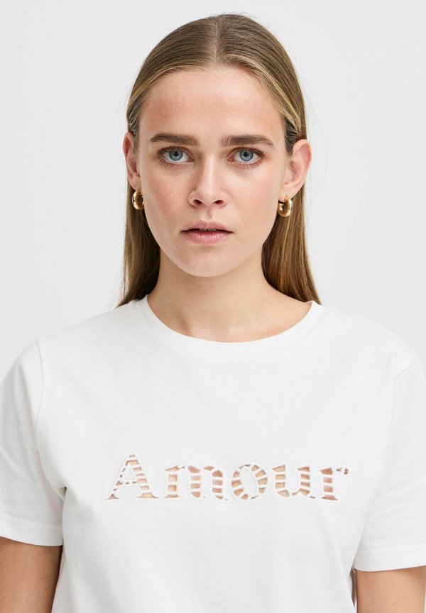 IHPENDO - Print T-shirt - cloud dancer3