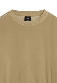 Felpa con collo tondo beige, con collo a coste e interno morbido. Presenta una finitura testurizzata e un piccolo etichetta VANS al centro.