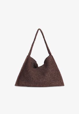 ARKET, ARKET RAFFIA SHOULDER BAG - Sac à main - brown