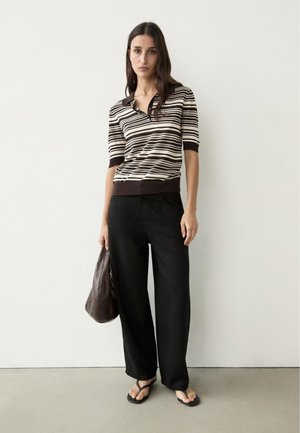 Massimo Dutti Polo - dark brown