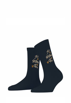 Burlington, X-MAS RIB SOCKEN - Sokken - marine