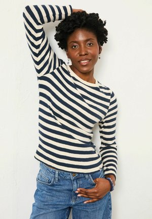 REGULAR FIT - STRIPE LONG SLEEVE  - Jumper - navy