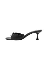 Mules med hæl - black