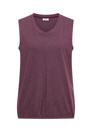 Cecil, TOP MIT V-NECK UND STREIFEN - Top - sweet grape red