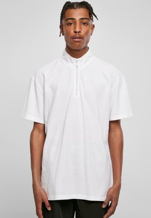BOXY ZIP - T-shirts - white