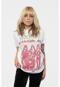 Paradiso Clothing MERRY KISSMAS - Print T-shirt - white