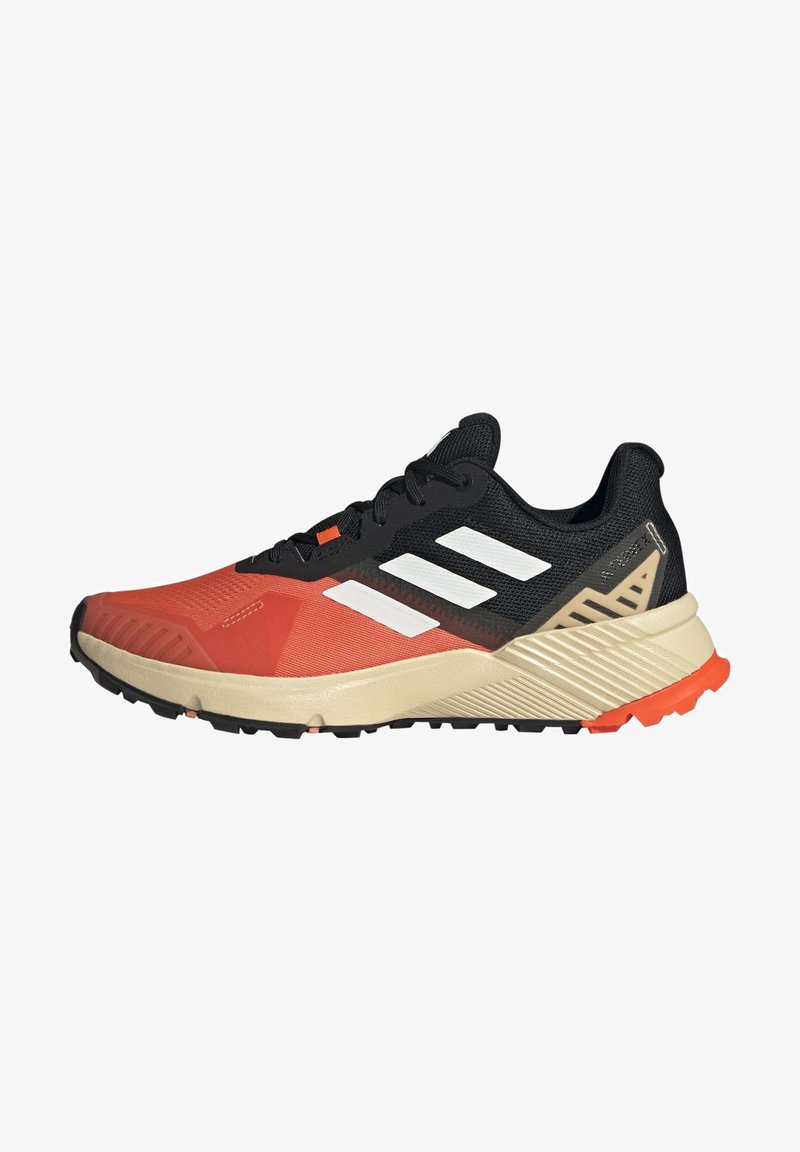 Adidas Terrex SOULSTRIDE - Hiking shoes - impact orange ftwr white core black