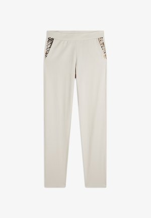 Freddy Pantaloni sportivi - white sand zebra animalier