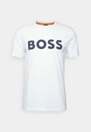 thinking - T-shirt con stampa - white