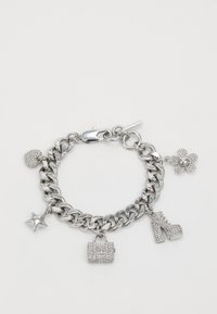 MINI ICON PAVE CHARM BRACELET - Pulsera - silver-coloured