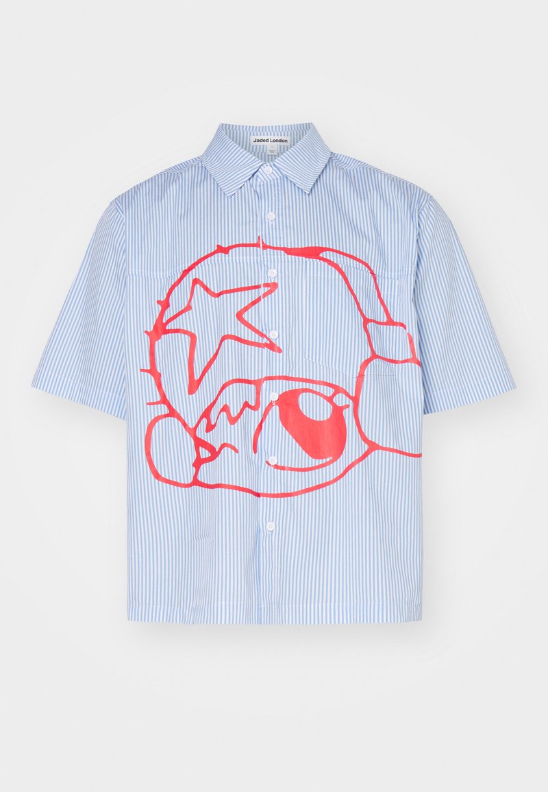 Jaded London POSTER SHORT SLEEVE OVERSIZED GRAPHIC - Shirt - blue/multi ...