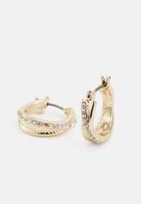 Lauren Ralph Lauren TWISTED ROPE PAVE HOOP - Kõrvarõngad - gold-coloured