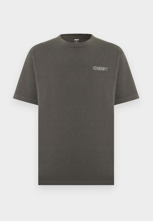 Obey Clothing, RIPPLE - T-shirt imprimé - pigment dusty black