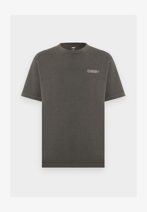 Obey Clothing, RIPPLE - T-shirt imprimé - pigment dusty black
