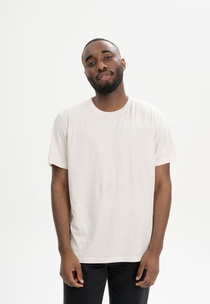 SADHIL - Print T-shirt - cream melange
