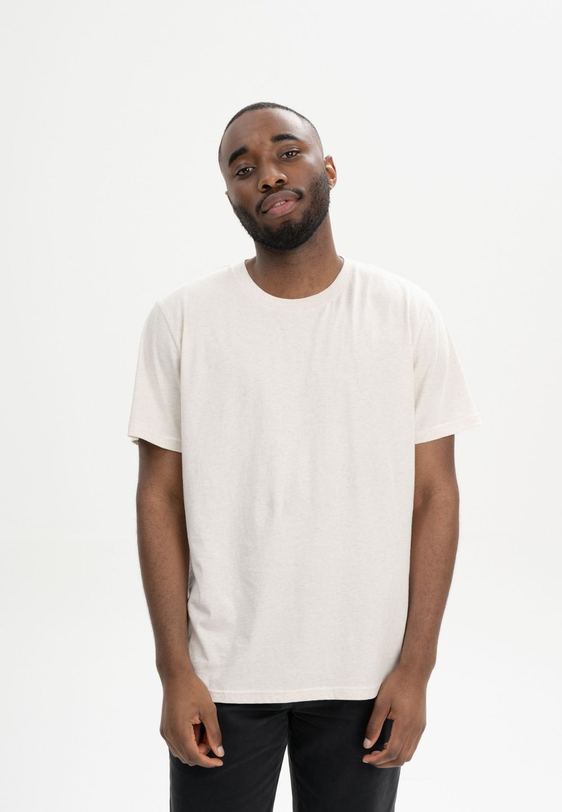 MELA T-SHIRT SADHIL - T-Shirt basic - cream melange