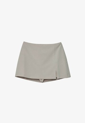 Stradivarius, SKORT WITH SIDE SLIT 04799768 - Jupe-short - mottled light brown