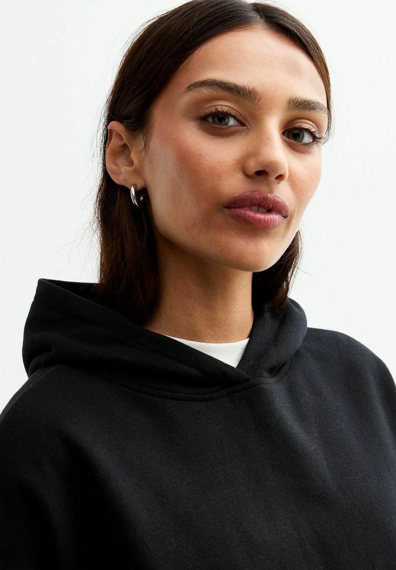 Sweat à Capuche Surdimensionné Pour Femmes Manches Longues D Contract Tricot Gaufr Avec Poche Vert Tg