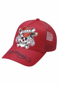 Ed Hardy LOVE-SLOWLY TWILL FRONT - Gorra - red