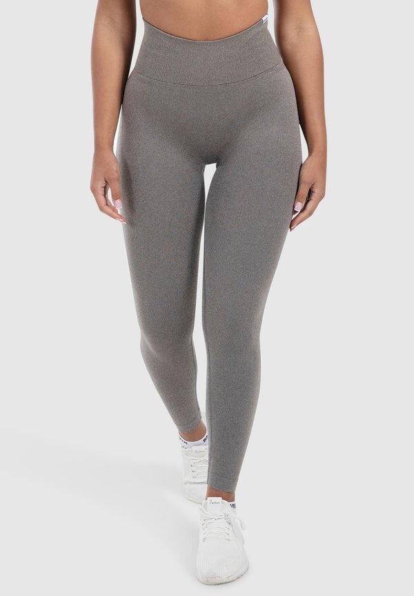 LEGGINGS INVISIBLE SCRUNCH SEAMLESS ELIN - Tights - anthrazit melange