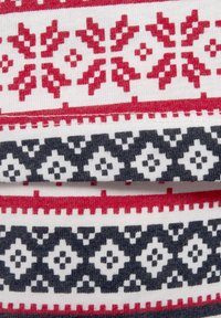 LASCANA SET - Nachtwäsche Set - dunkelrot gemustert