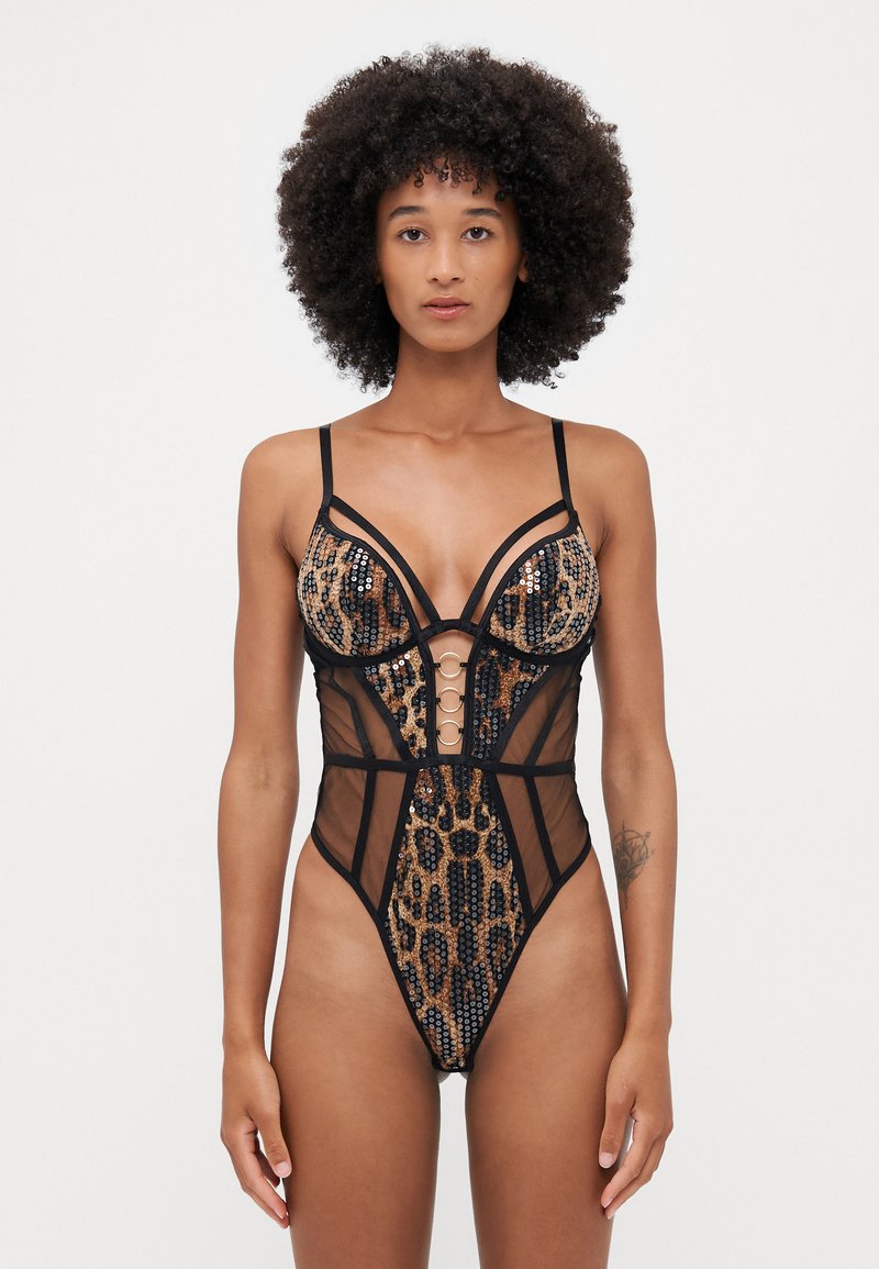 Ann Summers - WILDER NIGHTS SEQUIN MULTI - Glaustinukė - beige, Padidinti