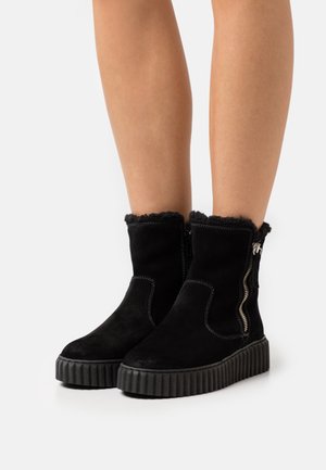 BIANCA - Platform ankle boots - black