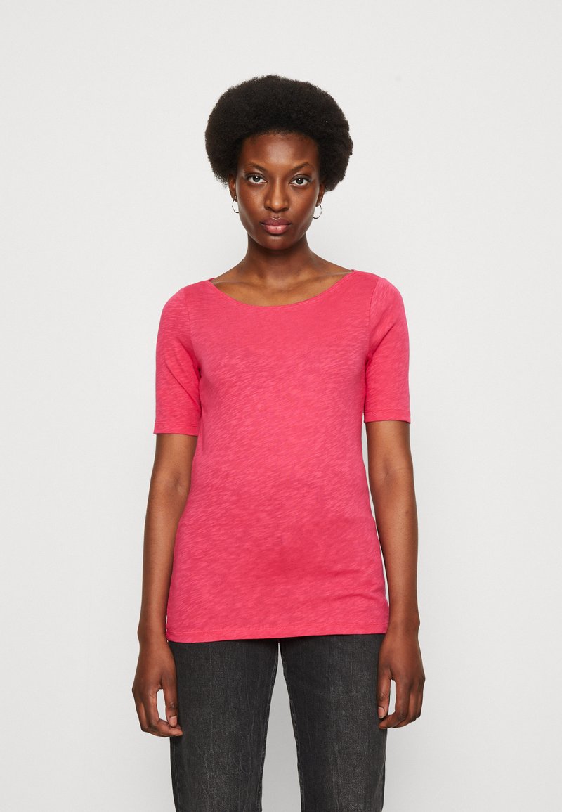 Marc O'Polo SHORT SLEEVE BOAT NECK - T-Shirt basic - dahlia pink/pink ...