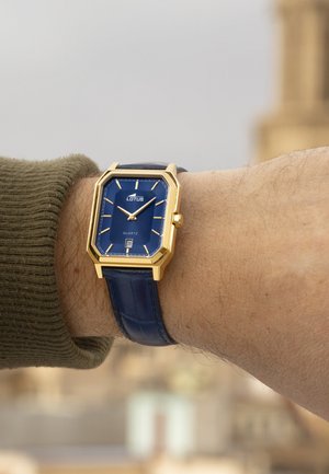 Lotus, SQUARE SERIES - Watch - blue