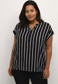 Kaffe Curve KCSIDA - Blus - black deep chalk stripe