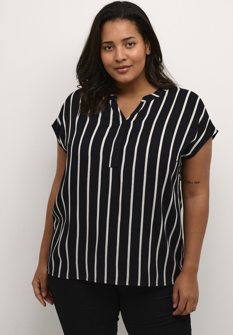 Kaffe Curve KCSIDA - Pusero - black deep chalk stripe