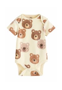 Next SHORT SLEEVE  5 PACK REGULAR FIT - Glaustinukė - brown bear face
