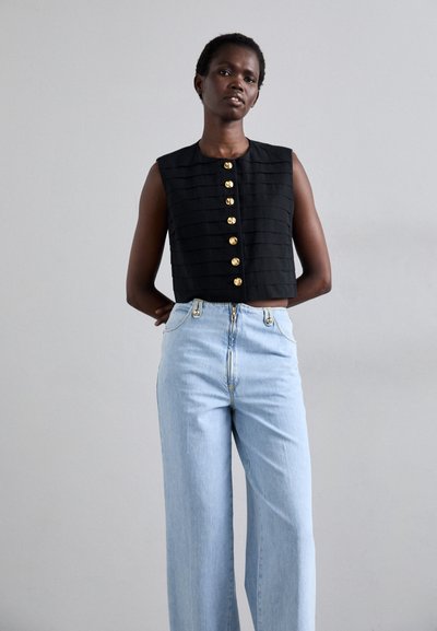 sandro HAUT - Waistcoat - noir
