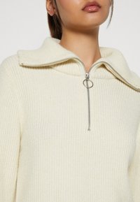 VILA Stickad tröja - off-white