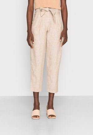 PURE TAPERED - Trousers - natural