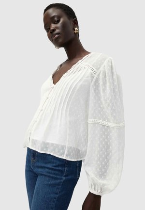 DOBBY TEXTURE  - Camicetta - soft white