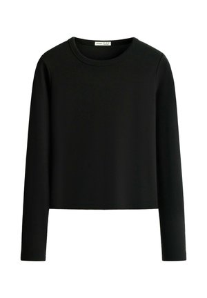 OYSHO, T-shirt à manches longues - black