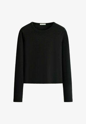 OYSHO, T-shirt à manches longues - black