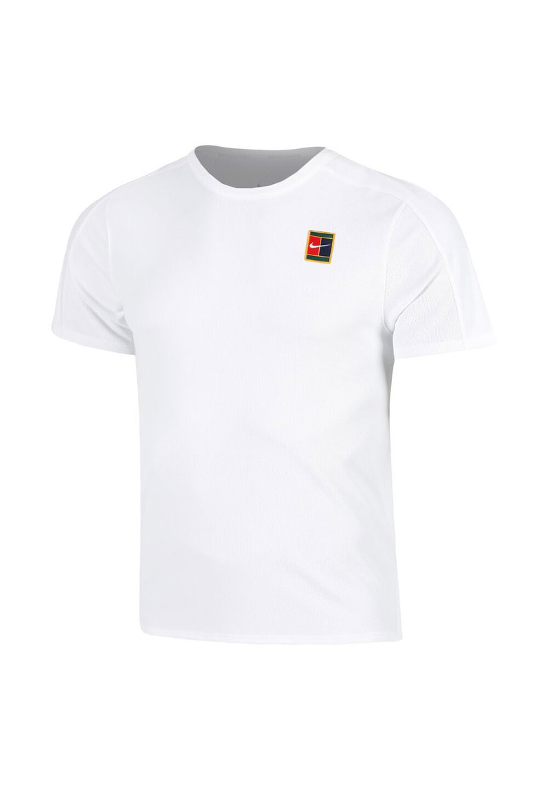 Nike Performance NIKECOURTADVANTAGE SLAM TOP LN - T-shirt basic - white