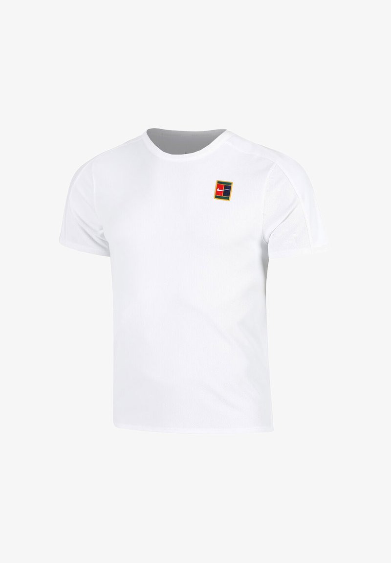 Nike Performance NIKECOURTADVANTAGE SLAM TOP LN - T-shirt basic - white