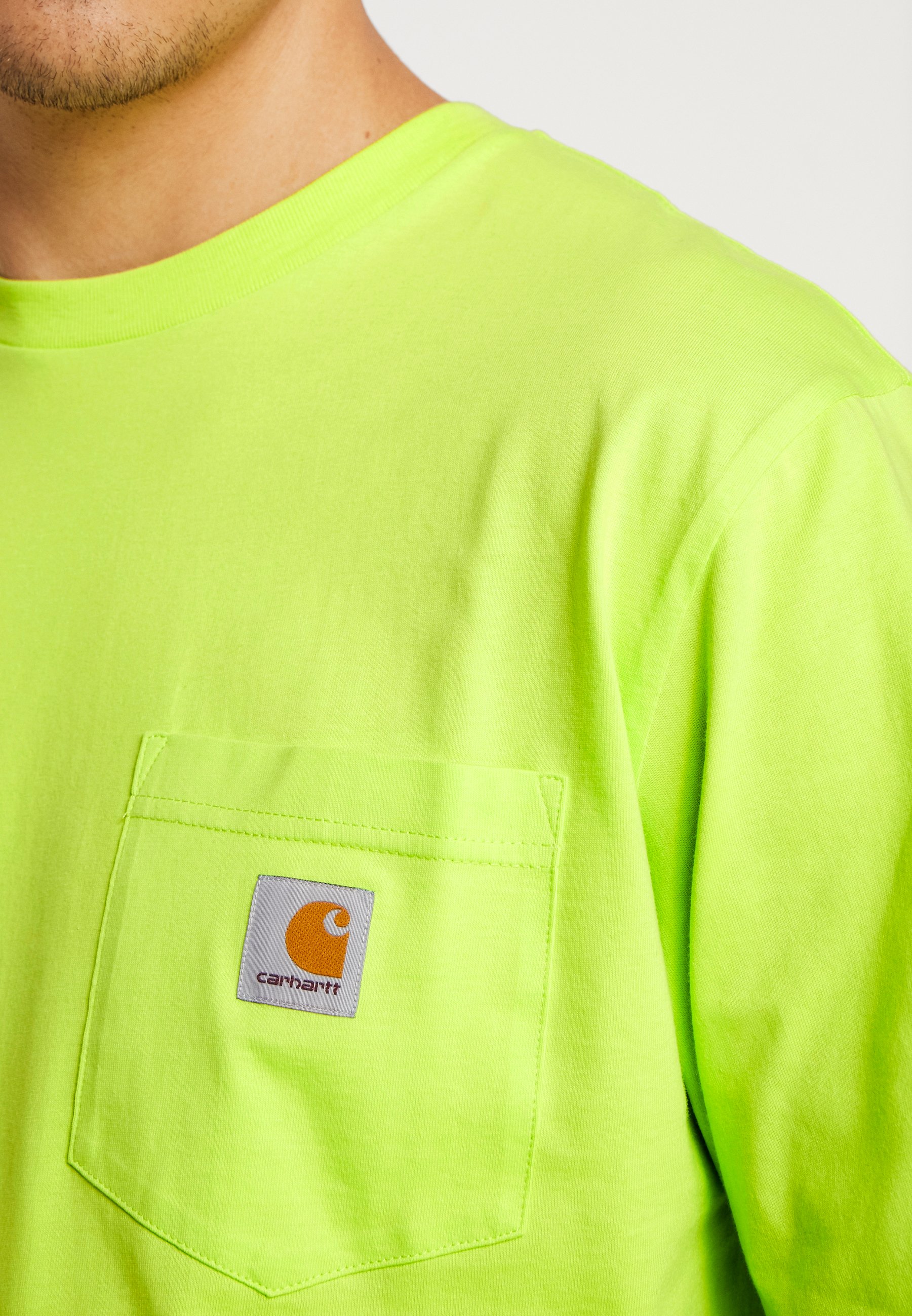 Carhartt WIP POCKET Topper langermet lime Zalando.no Carhartt WIP LOCAL SOUND - Topper langermet - yoda