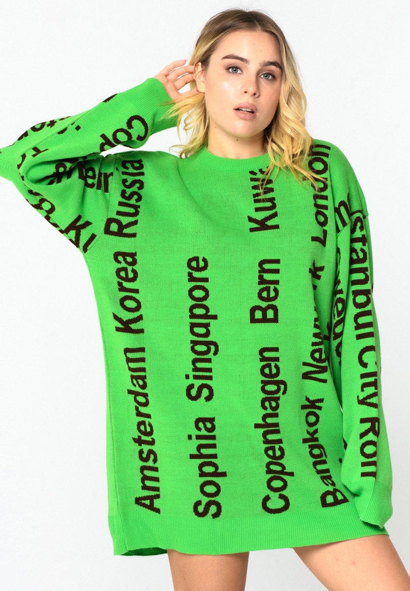 Cesare Gaspari Jersey de punto - off-white, pink, green/crema - Zalando.es