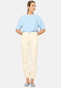 LolaLiza HIGH-WAISTED - Straight leg -farkut - vanilla white