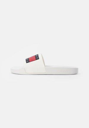 MENS FLAG POOL SLIDE - Pantofle - ecru