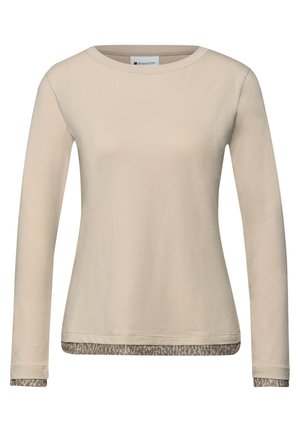 MIT LEO-DETAILS - Langærmet T-shirt - beige